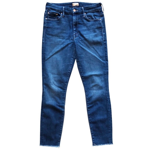 Mother High Waisted Looker Ankle Fray Wash Home Movies 27 - Picture 2 of 14